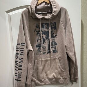 Taylor Swift Beige Graphic 'The Eras Tour' Hoodie
